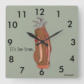 Carrée Horloge Carré du temps de golf