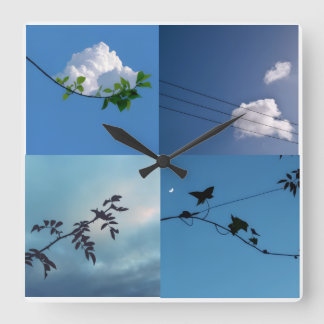 Carrée Horloge Carré minimaliste