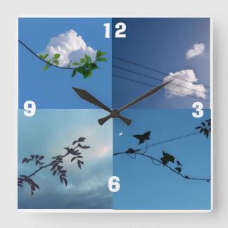Carrée Horloge Carré minimaliste