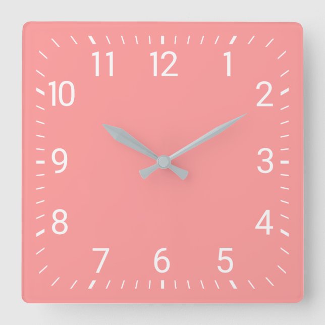 Carrée Horloge Carré rose (Recto)