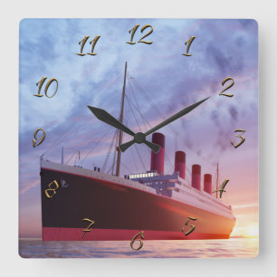 Carrée Horloge Carré Titanic
