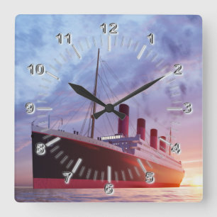 Carrée Horloge Carré Titanic