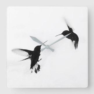 Carrée Horloge Colibri Design Chic