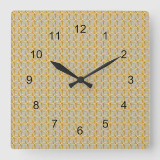 Carrée Horloge - Courrier de la chaîne de liens d'or