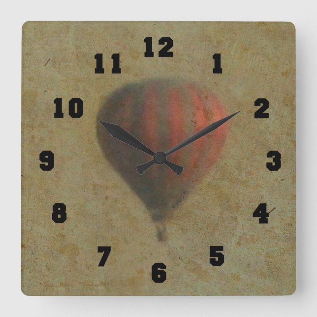 Carrée Horloge de ballon (Recto)