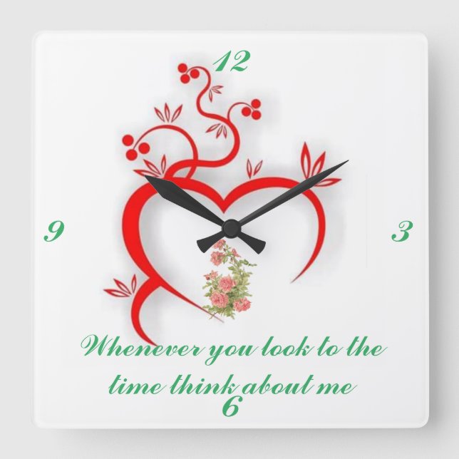 Carrée Horloge de cuisine (Recto)