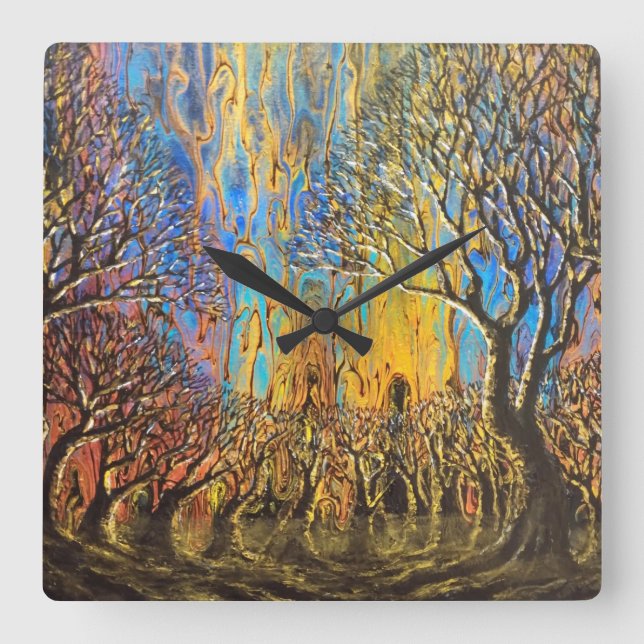 Carrée Horloge de la forêt mystique (Recto)