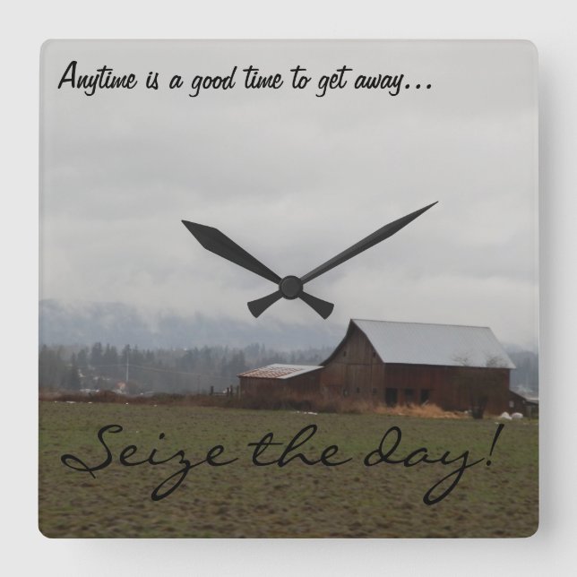 Carrée Horloge de la grange Ole Washington (Recto)