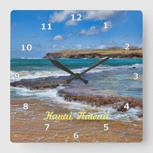 Carrée Horloge de la plage de Kauai