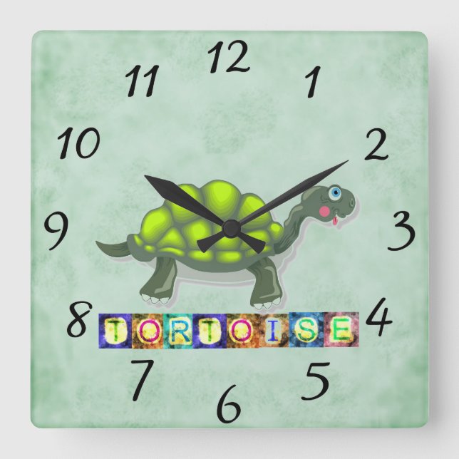 Carrée Horloge de la tortue (Recto)