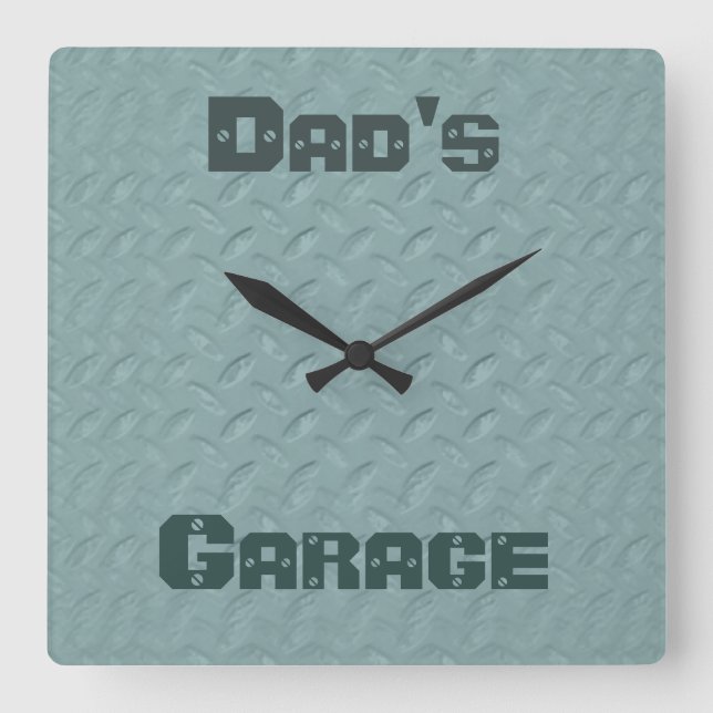 Carrée Horloge de l'atelier couleur personnalisée (Recto)