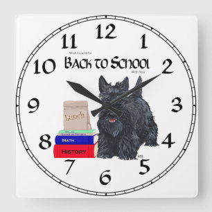 Carrée Horloge de l'école du Terrier Écossais