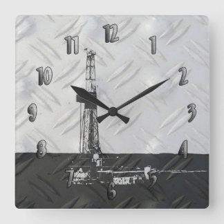 Carrée Horloge de l'outil de perçage (avec chiffres)