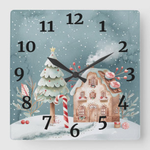 Carrée Horloge de Noël