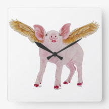 Horloge de porc de vol