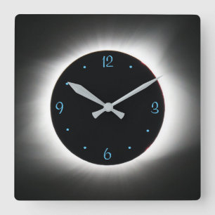 Carrée Horloge d'éclipse solaire