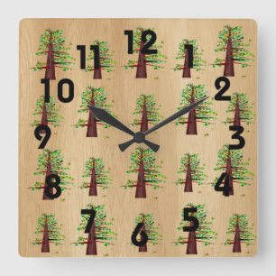 Carrée Horloge des grands arbres