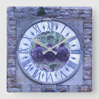 Carrée Horloge des poulets