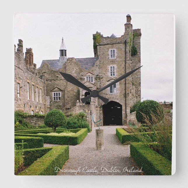 Carrée Horloge du château de Drimnagh, Dublin Irlande. (Recto)