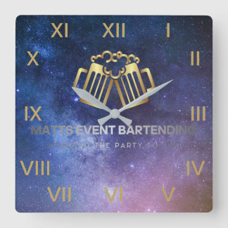 Carrée Horloge du logo