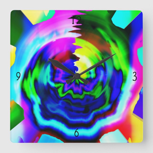 CARRÉE HORLOGE DU MUR CARRÉ 1962 (Recto)