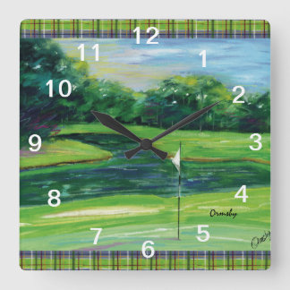 Carrée horloge du mur de golf