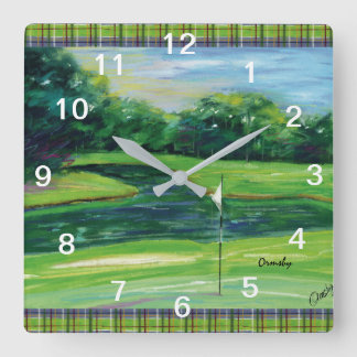 Carrée horloge du mur de golf