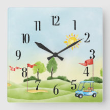 Horloge du mur de Golfer