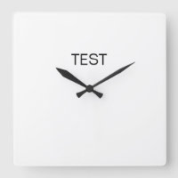 Horloge du mur du Carré de test