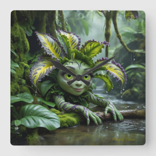 Carrée Horloge du plante Lover