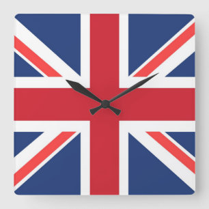 Carrée Horloge d'Union Jack
