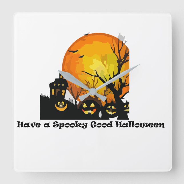 Carrée Horloge en Acrylique (Recto)