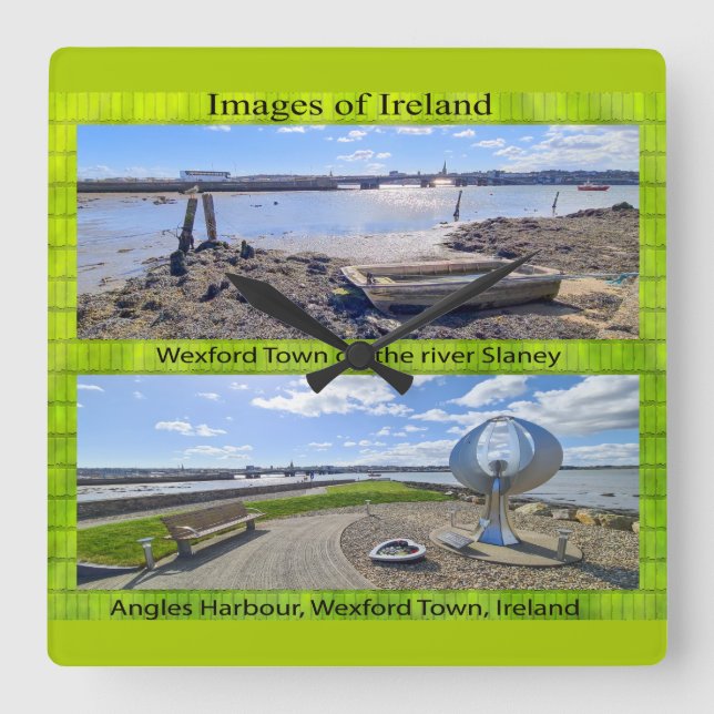 Carrée Horloge en Acrylique (Recto)