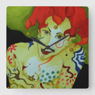 Carrée Horloge en Acrylique