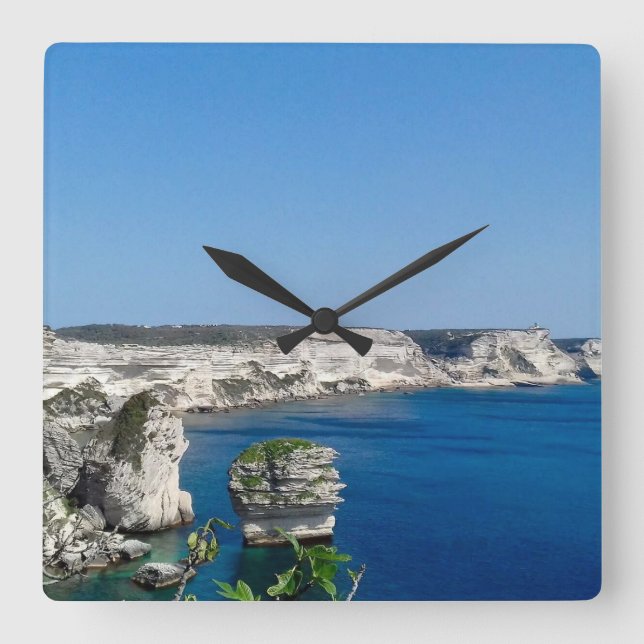 Carrée Horloge en Acrylique (Recto)