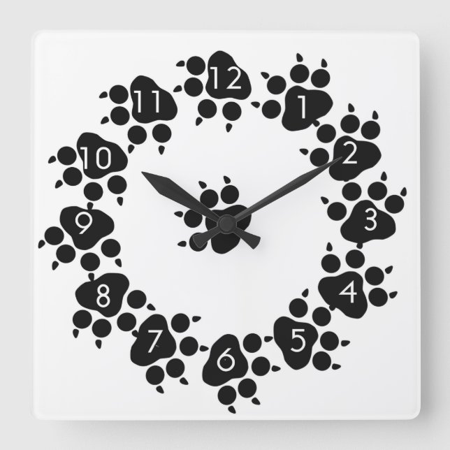 Carrée Horloge Feets (Recto)