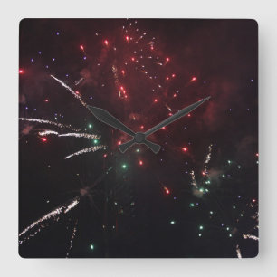 Carrée Horloge Feux d'Artifice