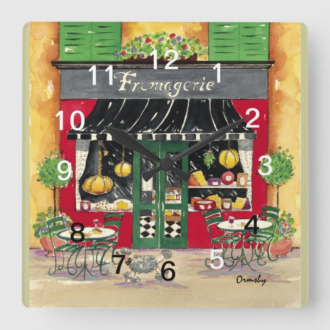 Carrée Horloge Fromagerie Café Français (Recto)