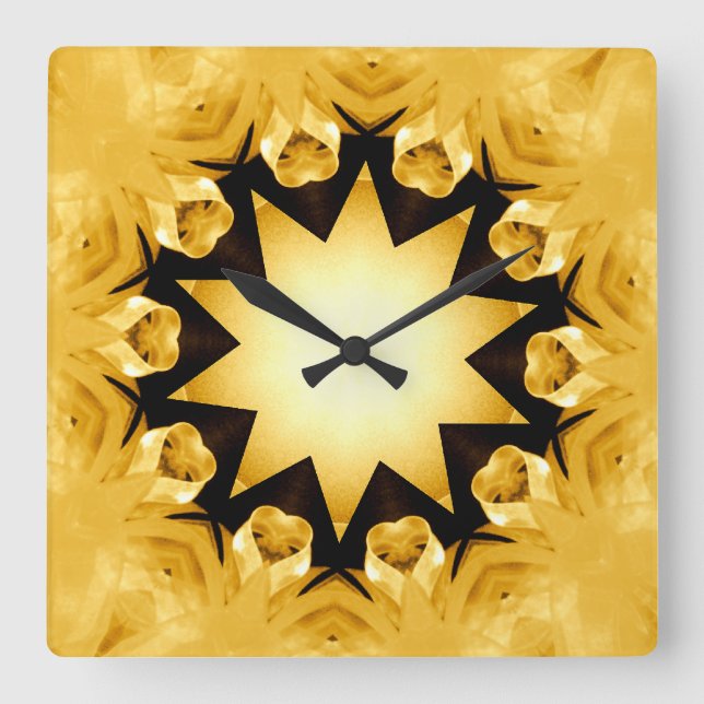 Carrée Horloge Golden Love_Wall (Recto)