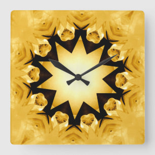 Carrée Horloge Golden Love_Wall