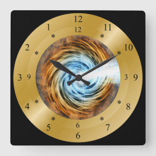 Carrée Horloge horaire ~ Blazar Galaxy ~ Vortex ~