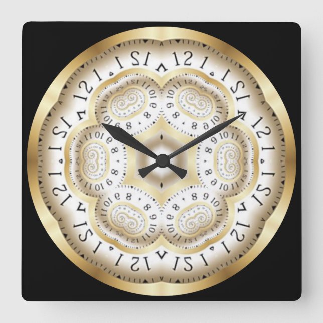 Carrée Horloge horaire ~ Espace/Continuum horaire ~ (Recto)
