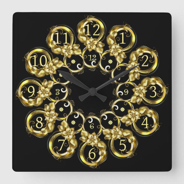 Carrée Horloge horaire ~ Espace/Continuum horaire ~ (Recto)