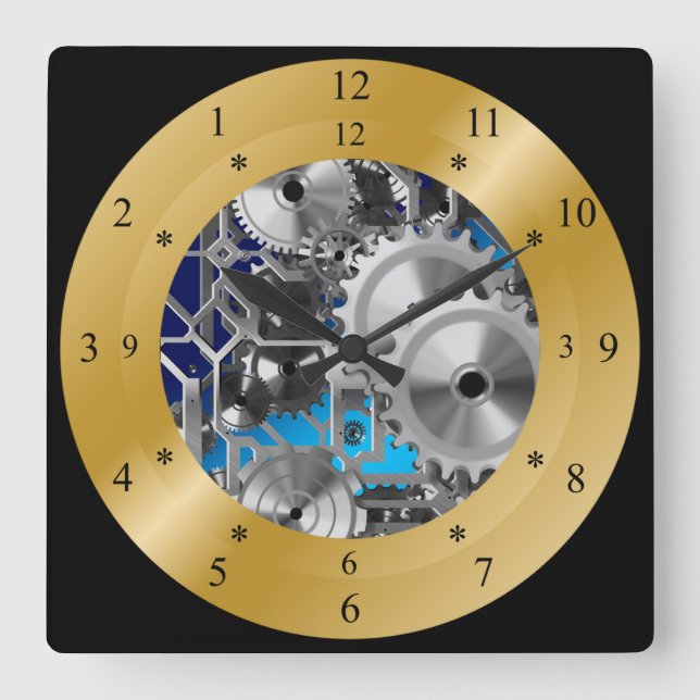 Carrée Horloge horaire ~Espace/Continuum temporel ~ (Recto)