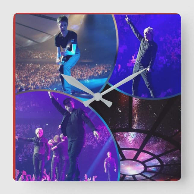 CARRÉE HORLOGE INDOCHINE ACRYLIQUE (Recto)