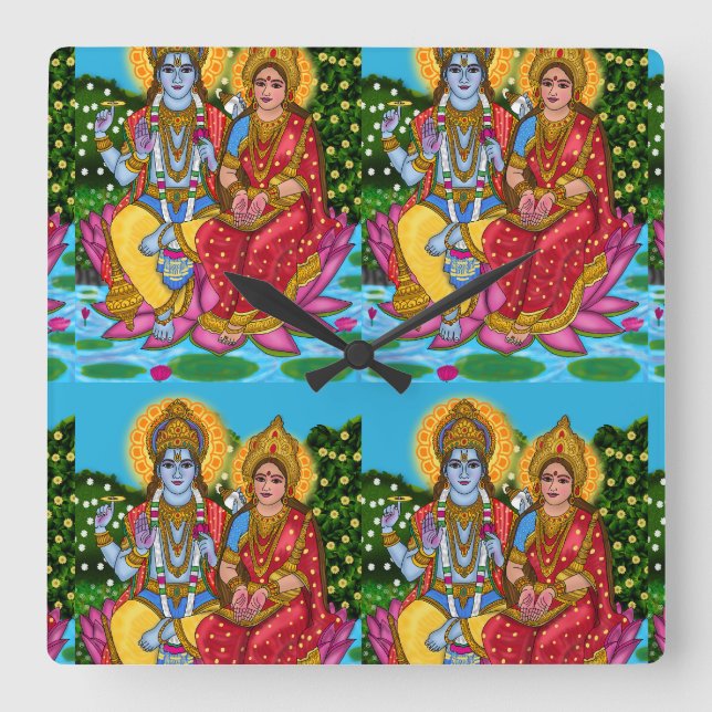 Carrée Horloge Lakshmi Narayan (Recto)