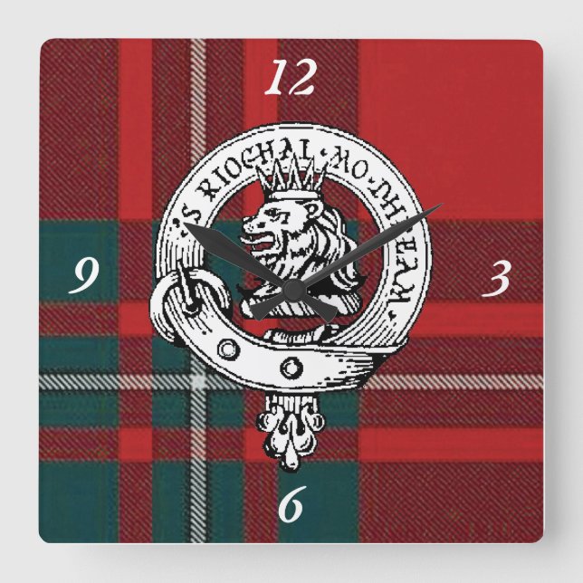 Carrée Horloge MacGregor Tartan (Recto)