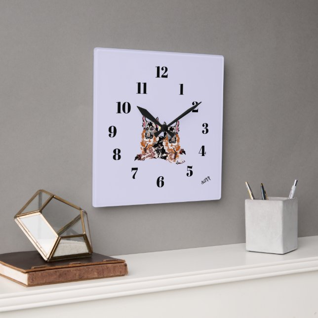 Carrée Horloge : Meilleur Ami . (Bureau)