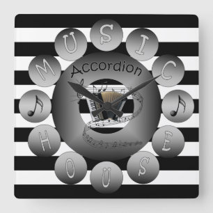 Carrée Horloge Music House~ Accordiation~ Échelle Spirale