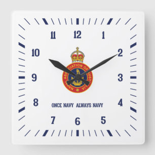Carrée Horloge NAA (blanche)